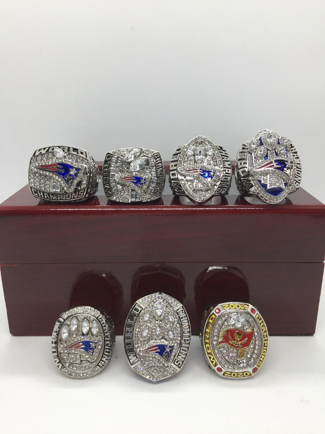 New Collection 7pcs Tom Brady Super Bowl Championship Ring Etsy