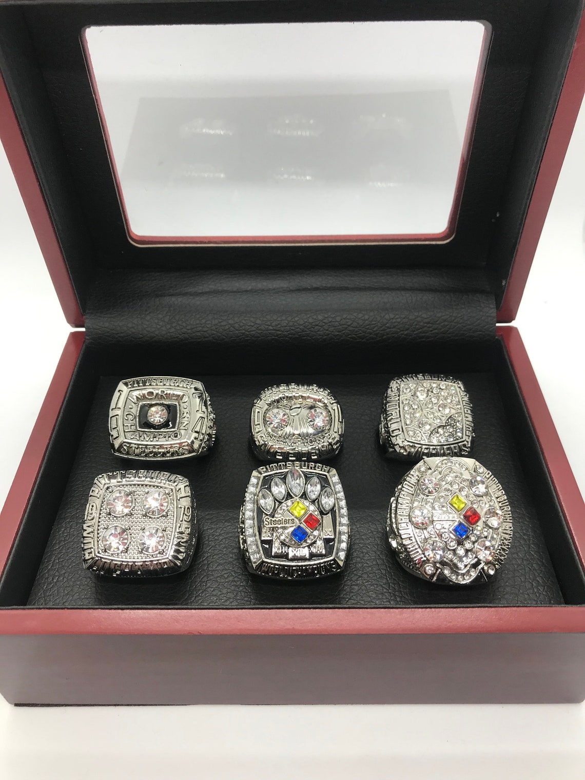 6 Piece Pittsburgh Steelers Silver Championship Ring with Etsy
