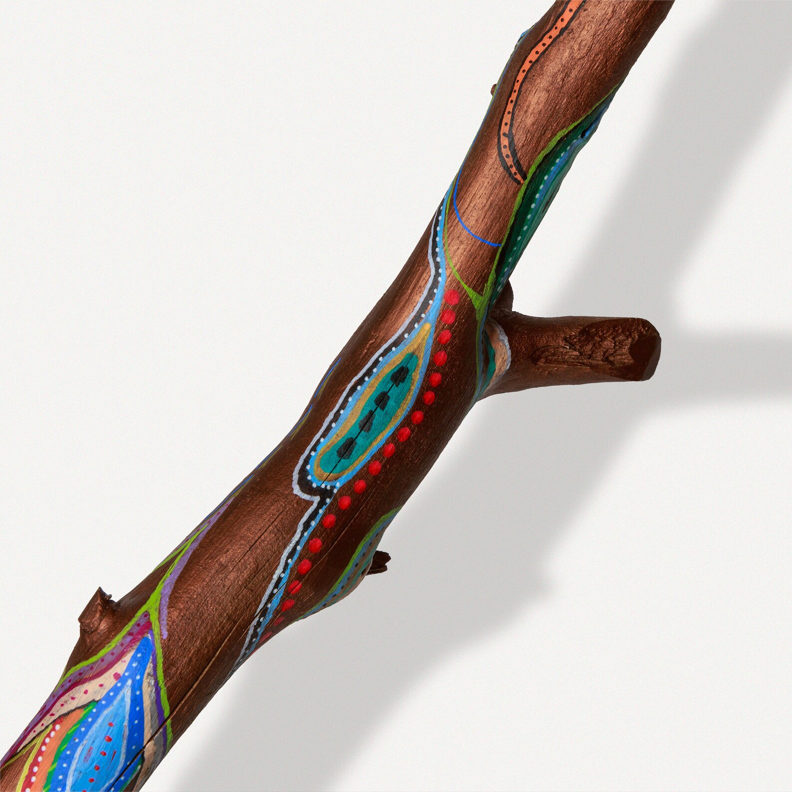 Hand painted branch art sculpture made of reclaimed wood and Etsy