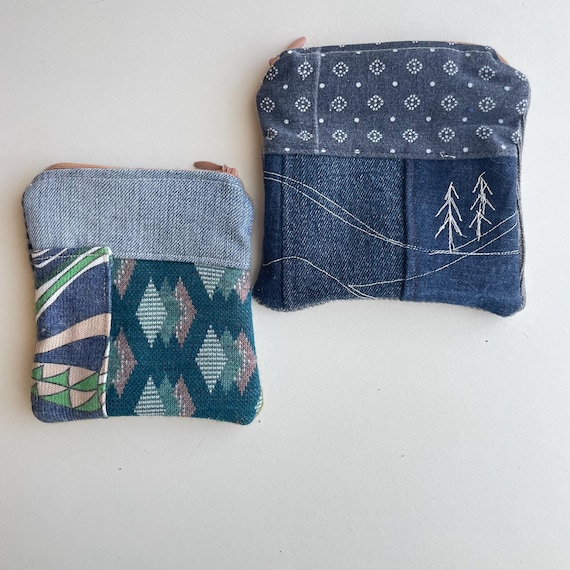 Monedero de tela patchwork artesanal Monedero y tarjetero