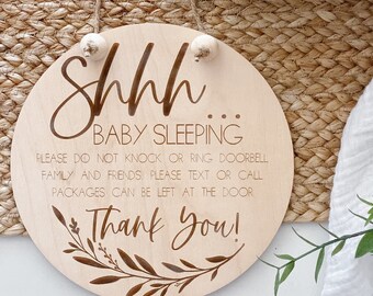 Baby Sleeping Sign  Etsy