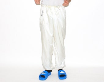 VINTAGE JOGGERS, 90s, Y2K, 00s - Vintage 90s Sergio Tacchini track joggers in white