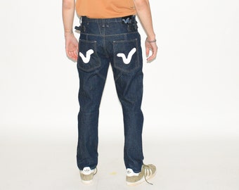 VINTAGE JEANS - Vintage Y2K classic jeans in dark blue