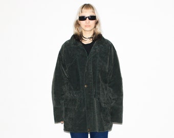 VINTAGE JACKET - Vintage 90s warm winter jacket in dark green