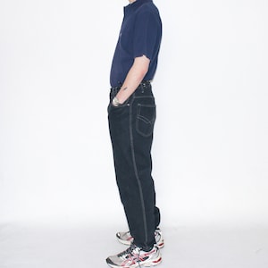 VINTAGE JEANS - Vintage 90s straight jeans in washed out black