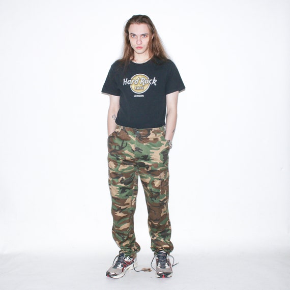 90s vintage archive 迷彩 camo cargo pants Minny Thrift | Secondhand Shop | Vintage 90s Military Cargo