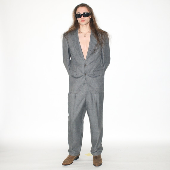 VINTAGE SUIT - Vintage 90s Classic Suit in Grey - Etsy