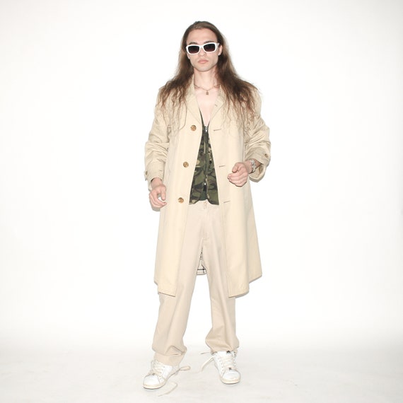 VINTAGE TRENCH COAT - Vintage 90s Classic Trench Coat in