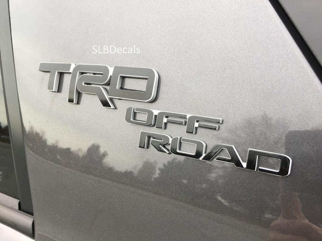 FITS Toyota 4runner "trd off Road" Emblem Decal 2014 2015 2016 2017 ...