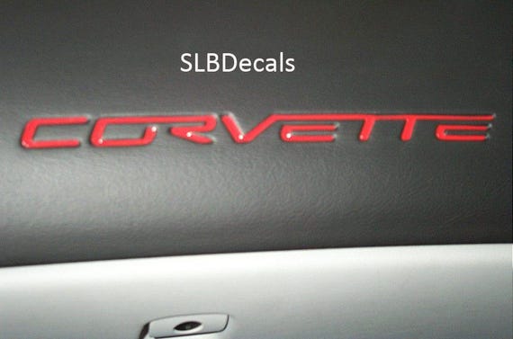 FITS Chevy Corvette C6 Dash Indent Decals 2005 2006 2007 2008 2009 2010 2011 2012 2013
