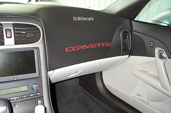 FITS Chevy Corvette C6 Dash Indent Decals 2005 2006 2007 2008 2009 2010 2011 2012 2013