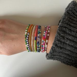 Custom Seed Bead Stretch Bracelets | Summer Beaded Jewelry Designs