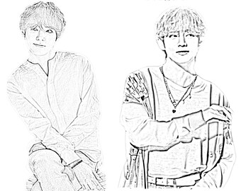 Download Kpop Coloring Book Etsy