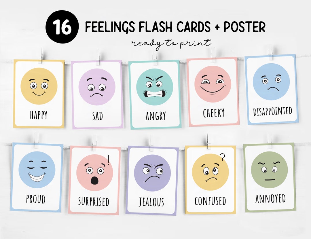 Flash cards émotions – Papapositive