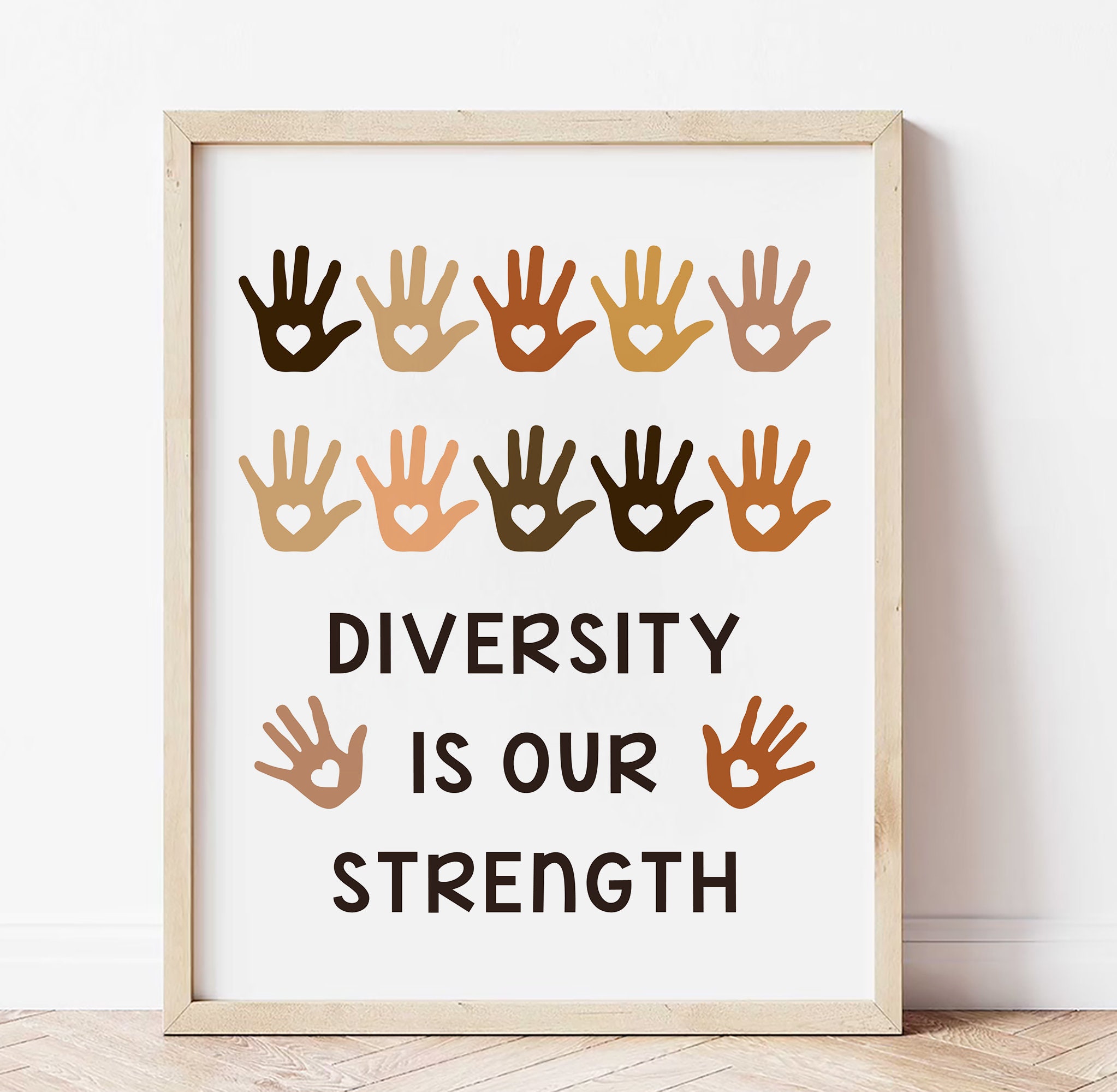 Set of 9 Diversity Poster Diverse Inclusive Accepting | Etsy UK