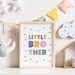 Big Sister Little Brother Wall Art Brother and Sister Room - Etsy