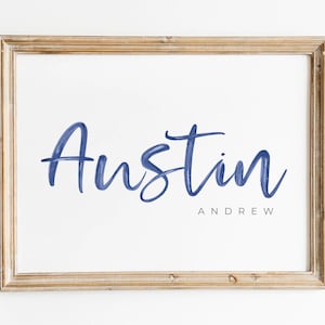 Custom Name Print, Baby Name Print, Nursery Wall Art, Custom Name Baby Gift, Printable Wall Art, Nursery Wall Decor, Personalised Printable