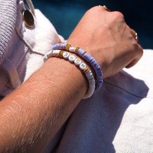 Personalized bracelet with gold details