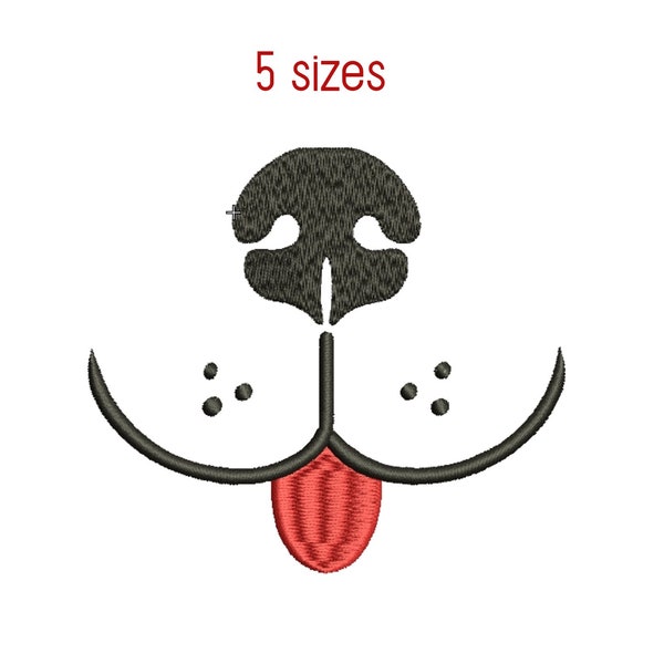 dog face embroidery design dog face  embroidery mask