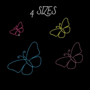 Butterfly embroidery designs mini Butterflies machine embroidery design front Butterfly Pattern Instant download