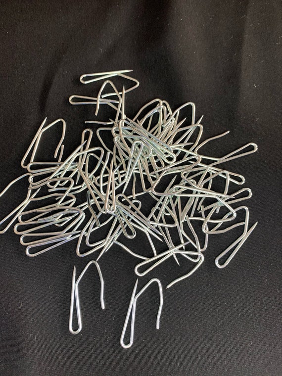 50 Ganci Per Tende In Metallo 4 Punte - Clip Per Tende Doccia E Anelli, Acciaio Inox