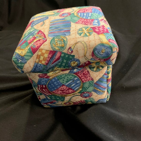 Fabric covered sewing box / kit