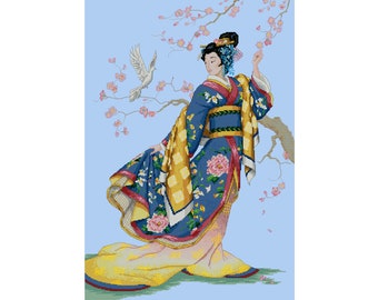 Samurai /& Geisha Cross Stitch Chart