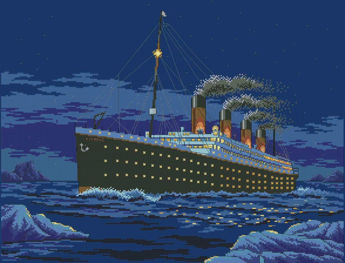 Ship Cross Stitch Pattern Sailboat Cross Stitch Pattern Etsy UK