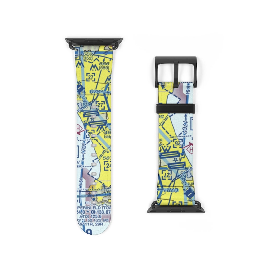 LAX Sectional VFR Chart Apple Watch Band Etsy