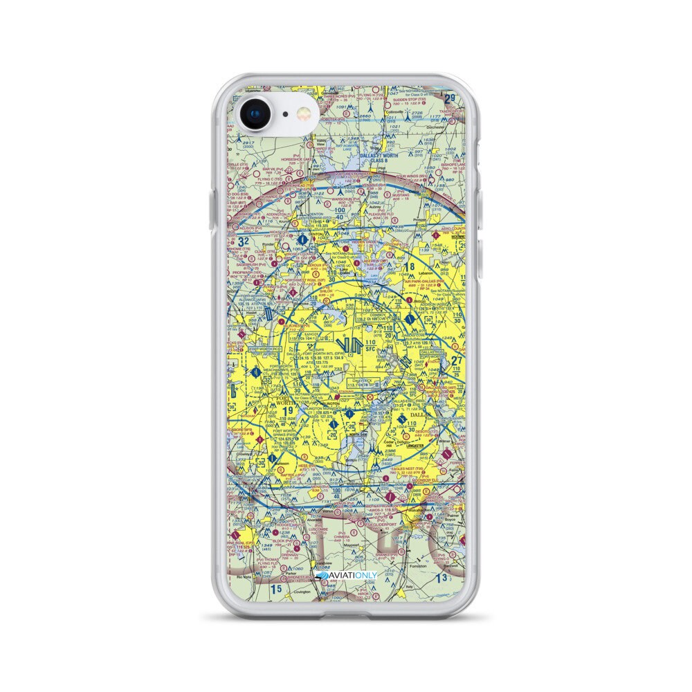 DFW Sectional VFR Chart Sleek iPhone Flex Case Etsy