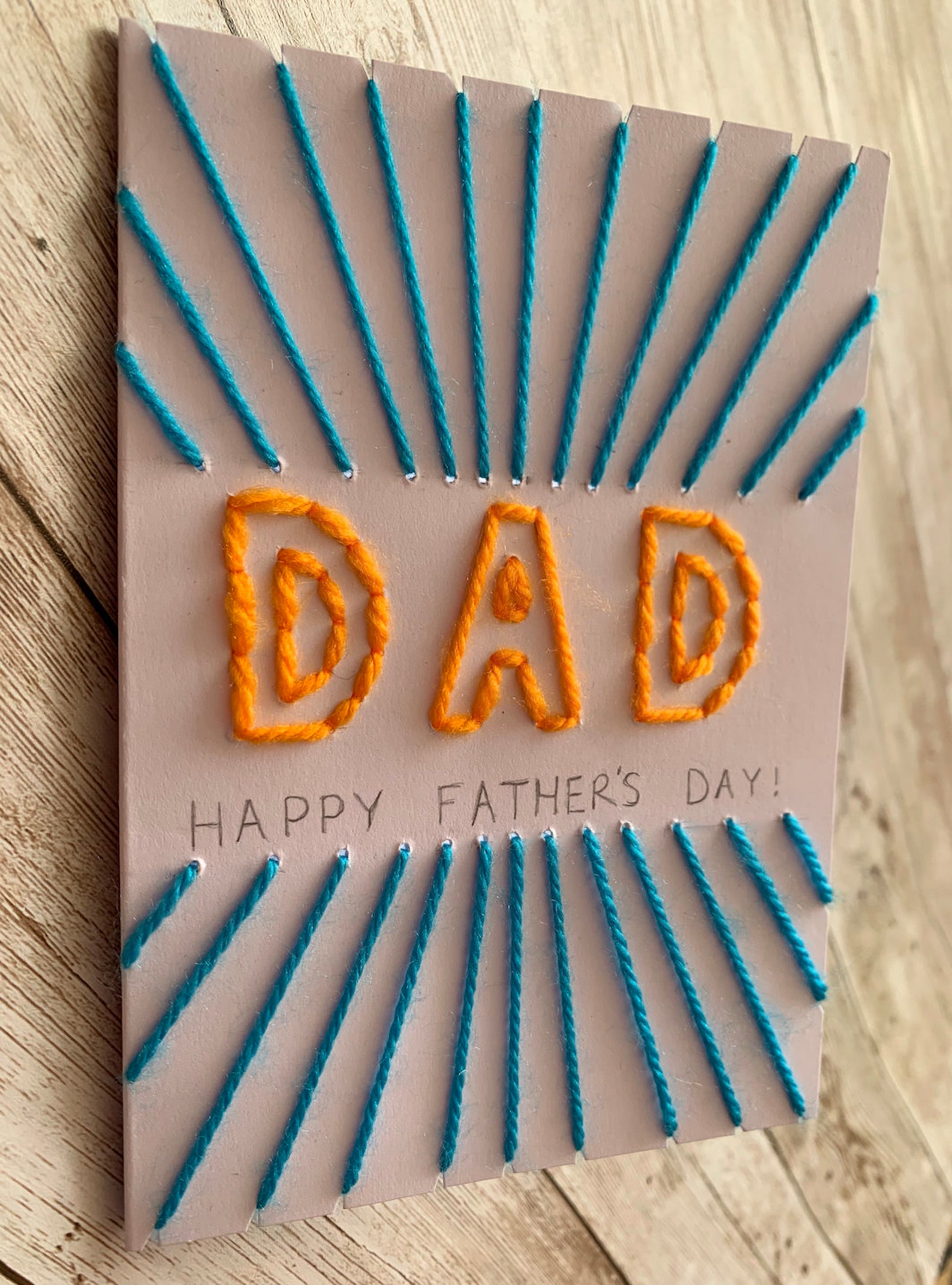 DIY Handmade Father's Day Card Dad/Father. Made by You Etsy