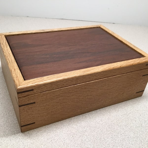 Oak Wood Box Etsy