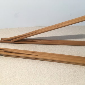 Handmade wood tongs