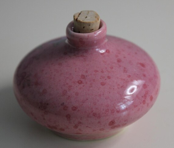 Handmade Pink Perfume Pot: French China Dressing … - image 2