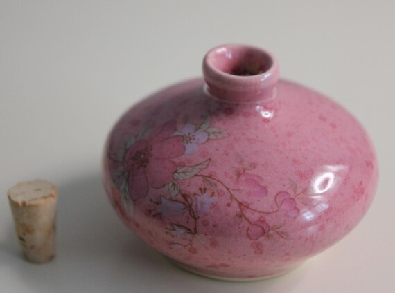 Handmade Pink Perfume Pot: French China Dressing … - image 3