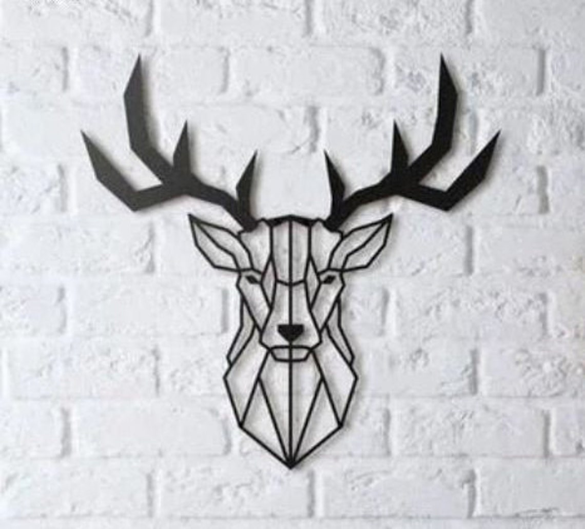 Origami tête de Cerf imprimée en 3D Etsy