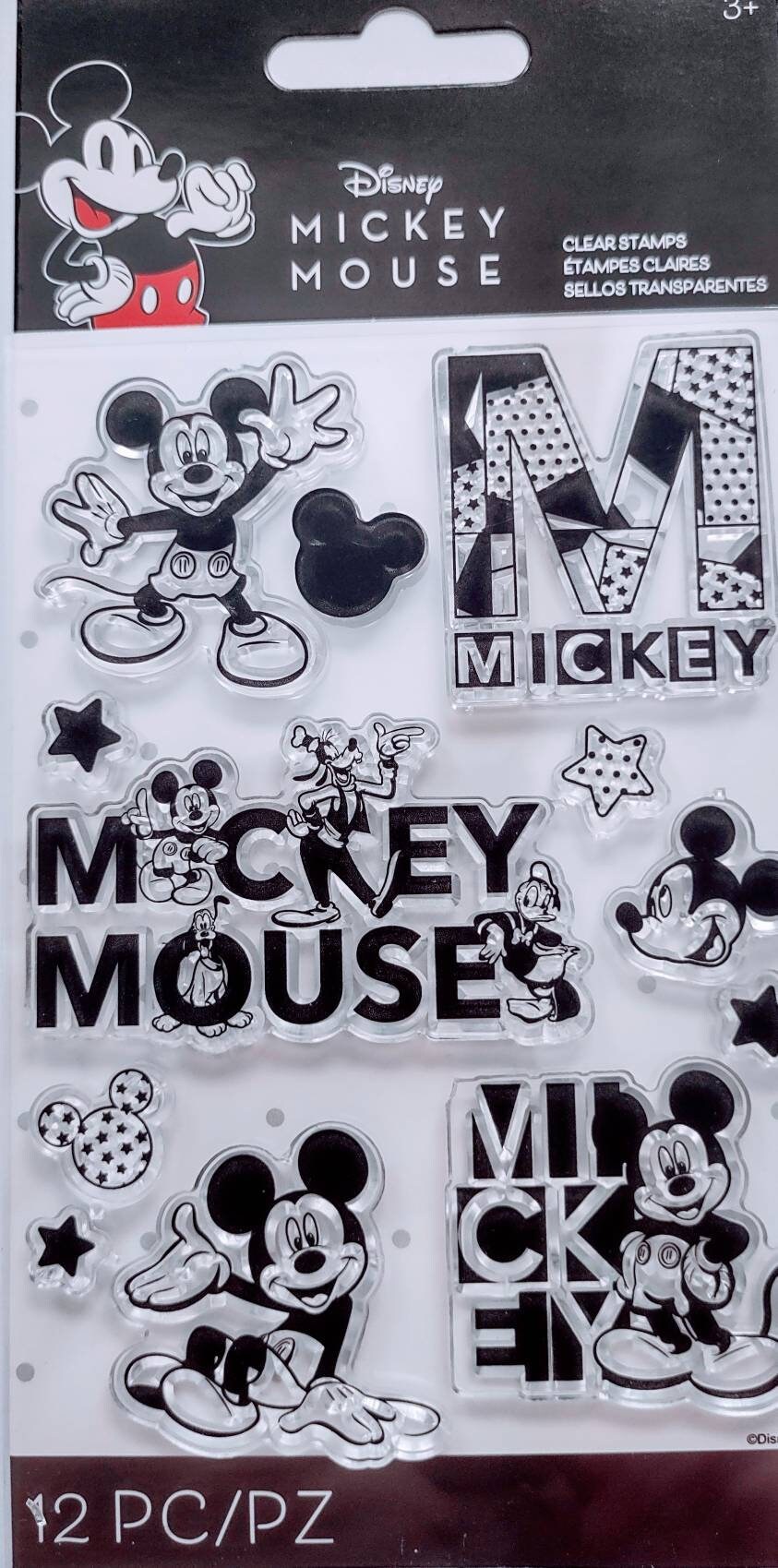 Disney Clear Stamp Set of 12 Mickey Blocks Clear Stamps NEW Etsy