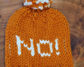 Toddler "NO!"  Knit Beanie