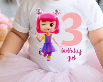 D'Billions birthday girl shirt, lya lya cute tshirt, d billion custom tshirt birthday