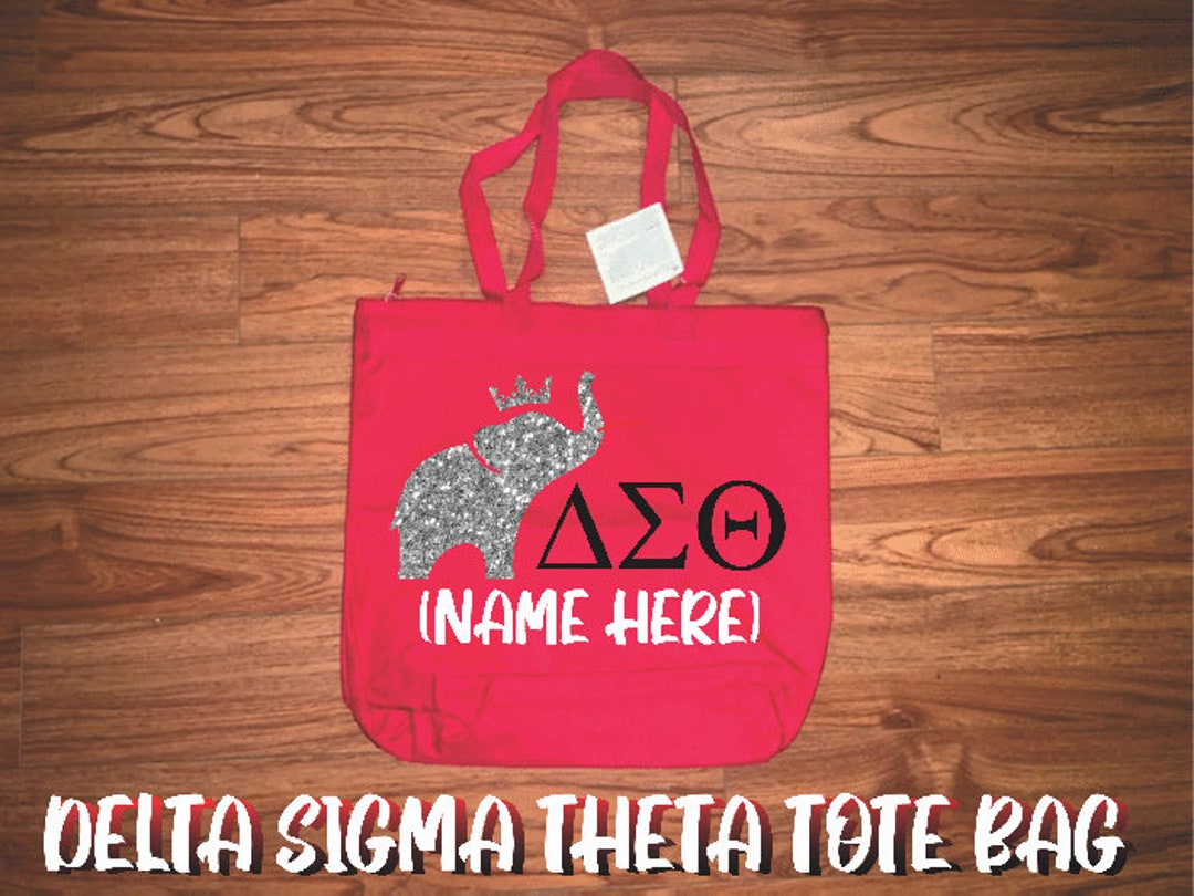 Delta Sigma Theta Sorority Tote Bag Etsy