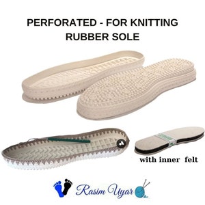 Rubber Soles With Holes FOR KNIT SHOES and slippers