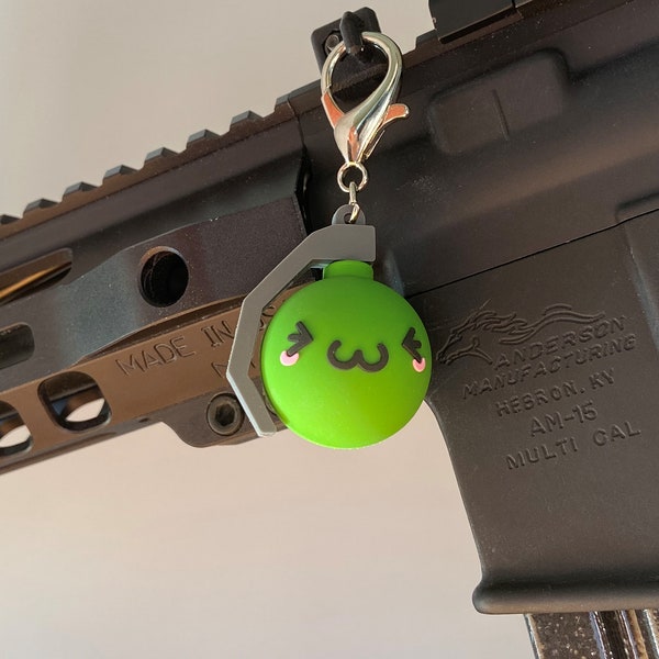 Kawaii Frag Grenade Gun Charm