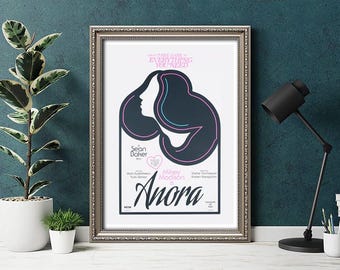 Anora Movie Poster, Anora Film Print, Sean Baker, Mikey Madison, Anora Movie Print, Film Poster, Movie Poster, Film Print, Movie Print