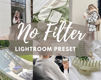 Ajuste preestablecido móvil de Lightroom sin filtro, ajuste preestablecido brillante, filtro de luz, filtro de instagram, ajuste preestablecido de blogger, ajuste preestablecido aireado brillante, ajuste preestablecido neutral