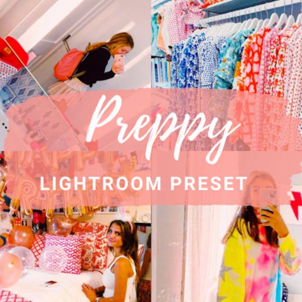 Preppy Lightroom Preset, preppy filter, instagram filters, influencer preset, blogger preset, preppy filter, pinterest preset