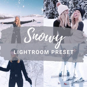 Snowy Lightroom Preset, instagram filters, mobile presets, blogger presets, winter filter, photo filters, snow day preset, Christmas