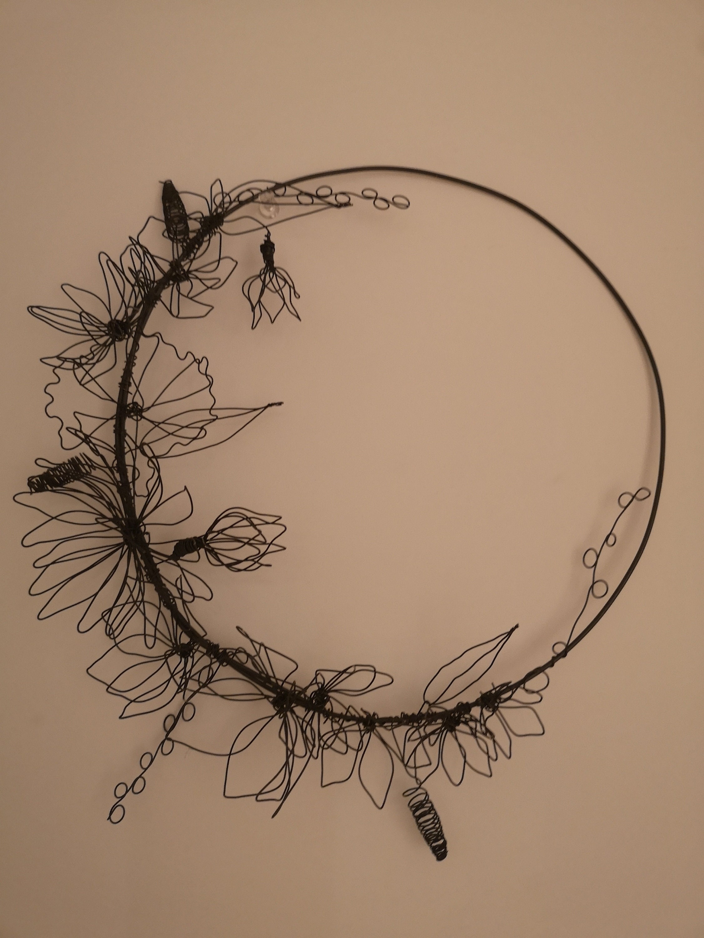 Couronne Fleurs Fil de Fer