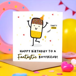 Fantastische verjaardagskaart voor vriendje, grappige verjaardagskaart voor vriend, gelukkige verjaardag voor een fantastisch vriendje, gepersonaliseerde kaart