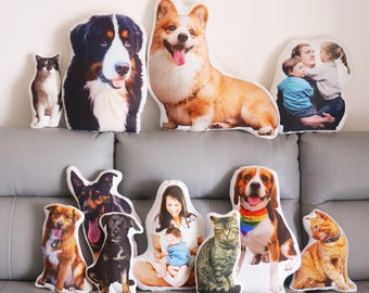 Custom Pet Pillow from Photo | Personalized Pillow | Pet Memorial Gift | Custom Shaped Pillow | Dog Pillow | Cat Pillow | Pet Lover Gift