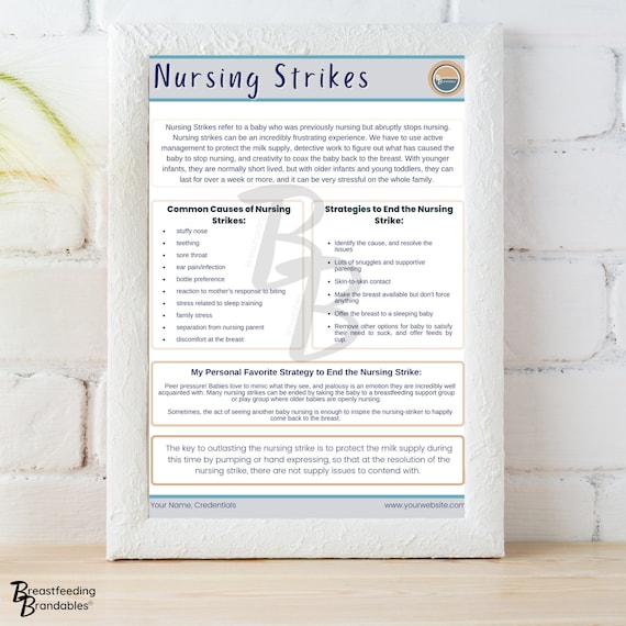 Nursing Strikes Baby Refuse To Take Breast Milk Bottle Feed My